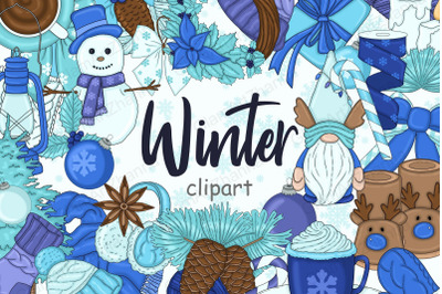 Winter Blue Clipart