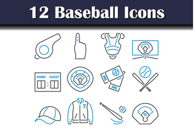 Baseball Icon Set