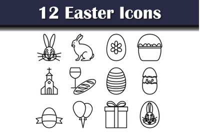 Easter Icon Set