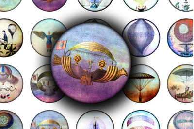 Digital Collage Sheet - Voyage a la Lune
