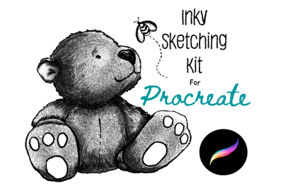 Procreate Inky Sketch Kit X 24 Brushes!
