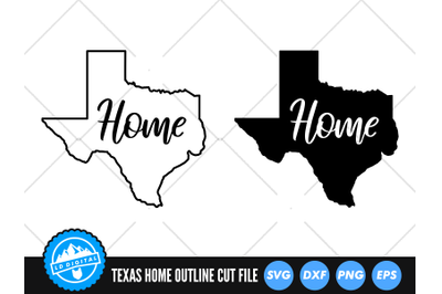 Texas Home SVG | Texas Outline | USA States Cut File