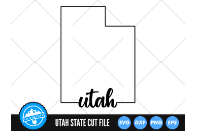 Utah SVG | Utah Outline | USA States Cut File
