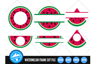 Watermelon SVG | Kawaii Fruit Cut File | Watermelon Frame SVG
