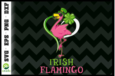 Irish Flamingo Happy St Patrick Day