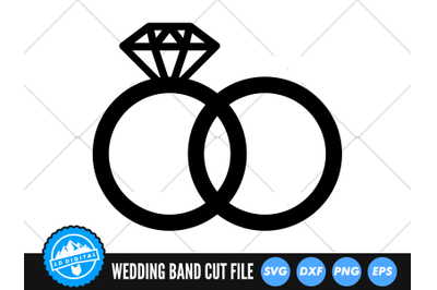 Wedding Ring SVG | Wedding Band Cut File | Engagement Ring SVG