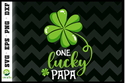 Family St Patrick Day One Lucky Papa