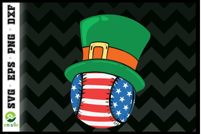 USA Flag Tennis Ball Leprechaun Patrick