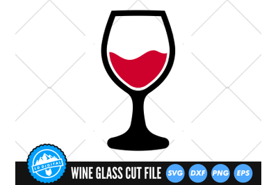 Red Wine Glass SVG | Wine Glass Cut File | Alcohol SVG
