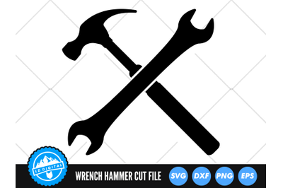 Wrench and Hammer SVG | Wrench Cut File | Hammer Cut File