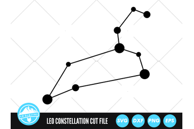 Leo Zodiac Constellation SVG | Zodiac Stars Cut File | Star Sign