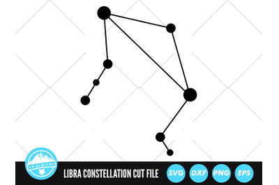 Libra Zodiac Constellation SVG | Zodiac Stars Cut File | Star Sign