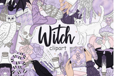 Witch Purple Clipart