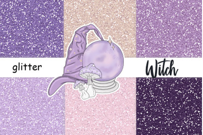 Witch Purple Glitter