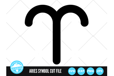 Aries Zodiac Symbol SVG | Zodiac Symbol Cut File | Horoscope SVG
