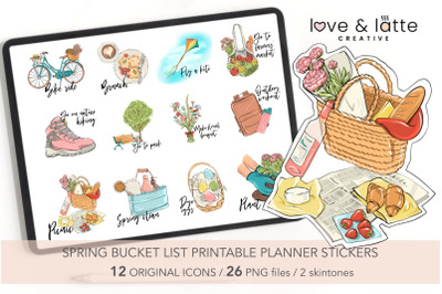Spring clipart Spring printable stickers, To do icons Planner clipart