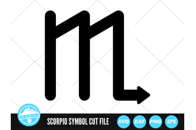 Scorpio Zodiac Symbol SVG | Zodiac Symbol Cut File | Horoscope SVG