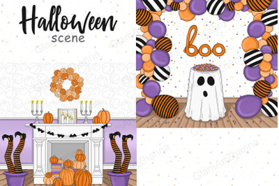 Halloween Bright Scene