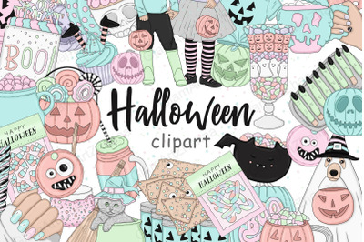 Halloween Pastel Clipart