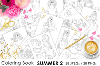 Coloring Book Summer 2