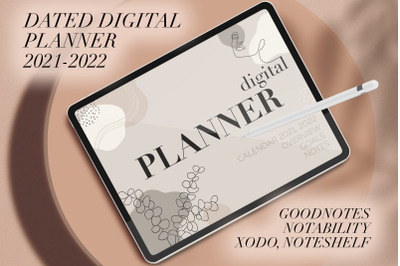 Dated Digital Planner 2021-2022 Weekly Planner for iPad Notability
