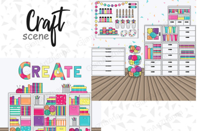 Craft Scene | Home Workplace Interior