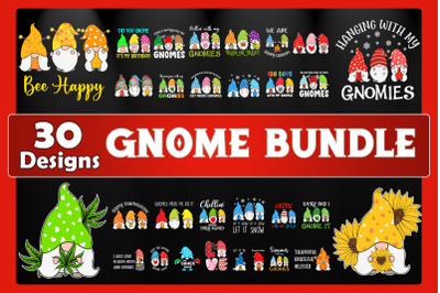 Gnome Bundle SVG 30 designs