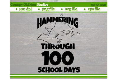 Hammering through 100 school days | hammerhead shark