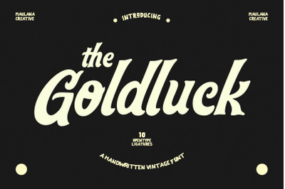 Goldluck Handwritten Rustic Vintage Font