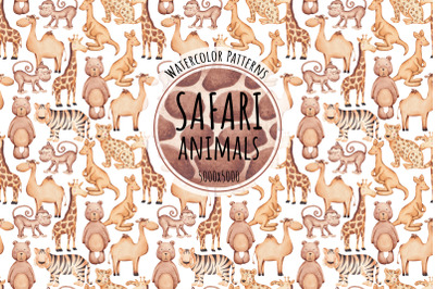 Seamless patterns &quot;Safari Animals&quot;