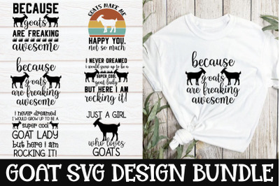 Goat SVG bundle t shirt designs for sale!