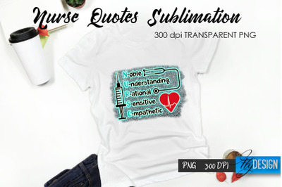 Nurse Quote Sublimation. T-Shirt Design 35.