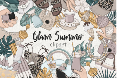 Glam Summer Clipart