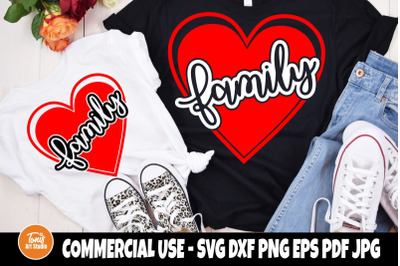 Family saying SVG, Heart svg, Family cut file png