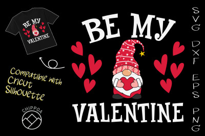 Be My Valentine Gnome with Hearts