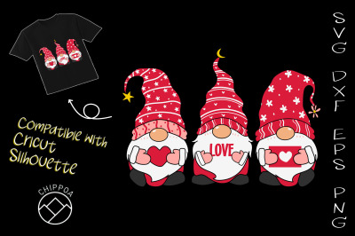 Gnomes with Heart Love Valentine