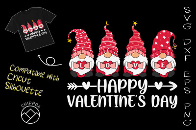 L O V E Gnome Happy Valentine&#039;s Day