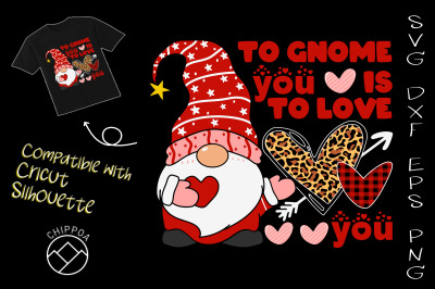 To Gnome You is To Love You Valentine