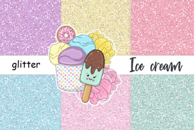 Ice Cream Glitter | Pastel Paper