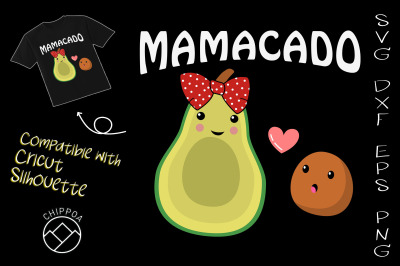 Mamacado Cute Avocado Pregnant Mom