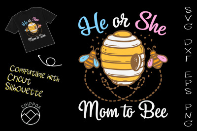 Gender Reveal He or She Mom to Bee