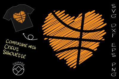 Basketball Heart Valentine