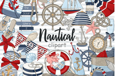 Nautical Clipart | Sailor Illustration Set