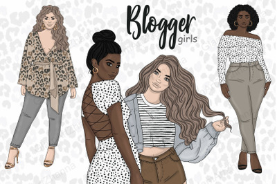 Blogger Girls Clipart