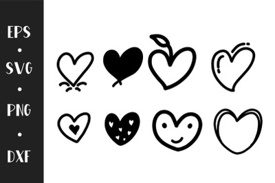 Doodle Heart | SVG DXF PNG Cut File