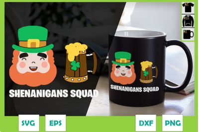 Shenanigans Squad Funny St Patricks Day