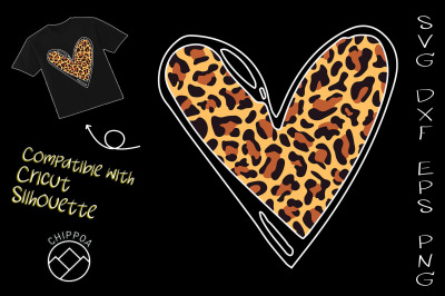 Leopard Heart Valentines Day