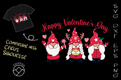 Valentine Gnomes Hearts
