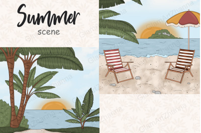 Summer Scene Creator | Beach Landscape