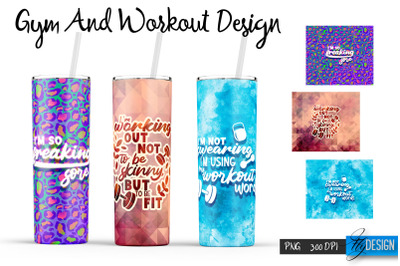 Workout Tumblers. Skinny 20 Oz Wrap. 12